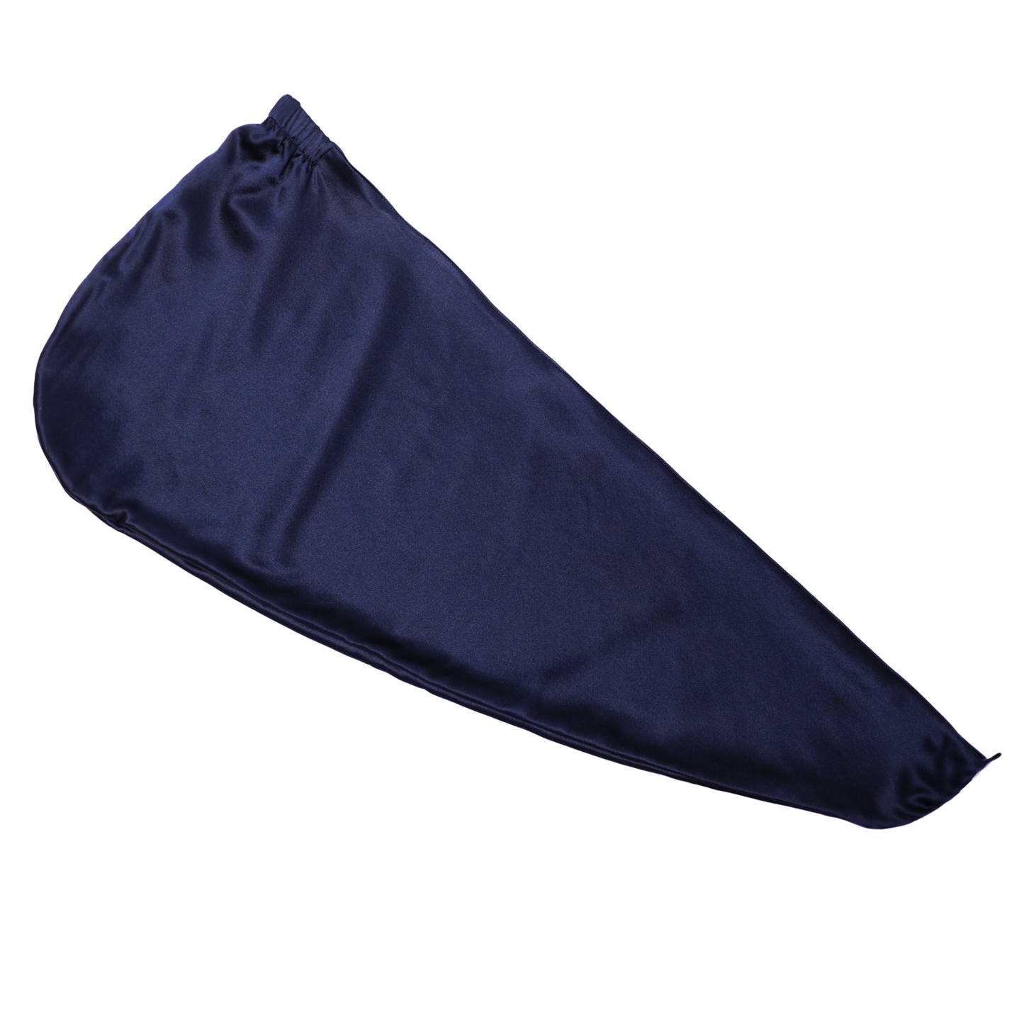 Qrown® Hedvábný turban ručník na vlasy – Námořnická modrá