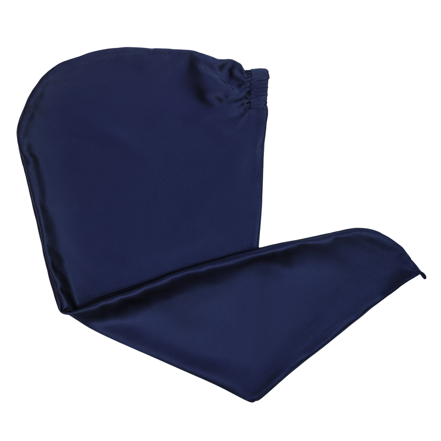 Qrown® Hedvábný turban ručník na vlasy – Námořnická modrá