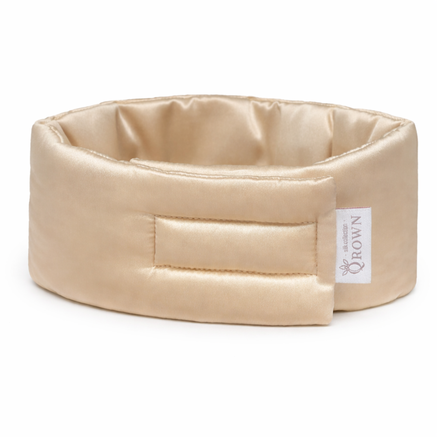 Hedvábná maska na spaní Qrown® Premium