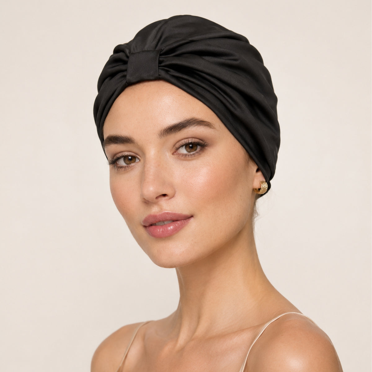 Qrown® Hedvábný turban z morušového hedvábí 22 momme – různé barvy