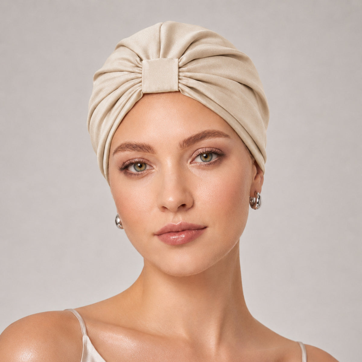 Qrown® Hedvábný turban z morušového hedvábí 22 momme – různé barvy