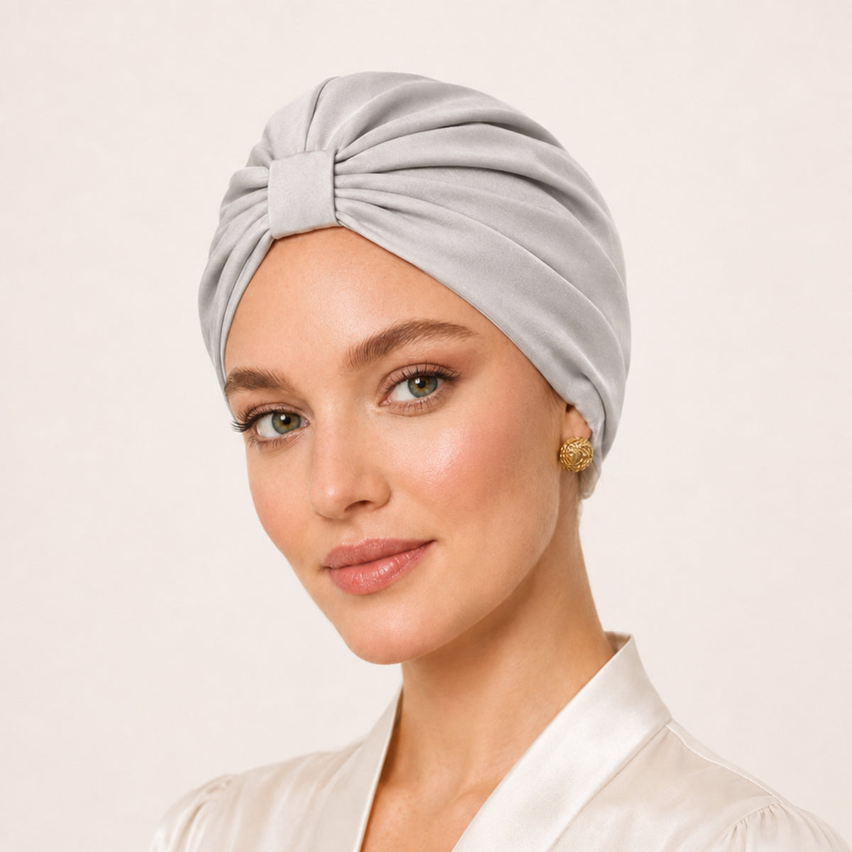 Qrown® Hedvábný turban z morušového hedvábí 22 momme – různé barvy
